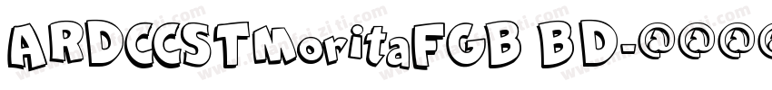 ARDCCSTMoritaFGB BD字体转换